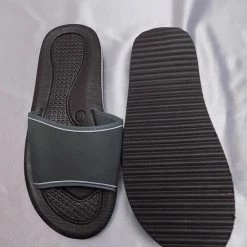 Merkloos Saunaslippers / Badslippers Donker Grijs Antislip Maat 42/43 -Dames Winkel 550x733 11