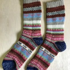 Merkloos Hygge Warme Sokken Met 37% Wol -maat 35-38 -Dames Winkel 550x733 3