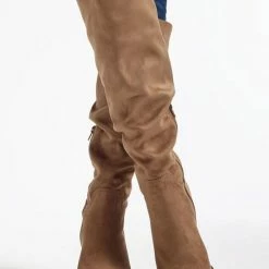 Graceland Zandkleurige Lange Laars Hoge Hak - Maat 38 -Dames Winkel 550x733 7