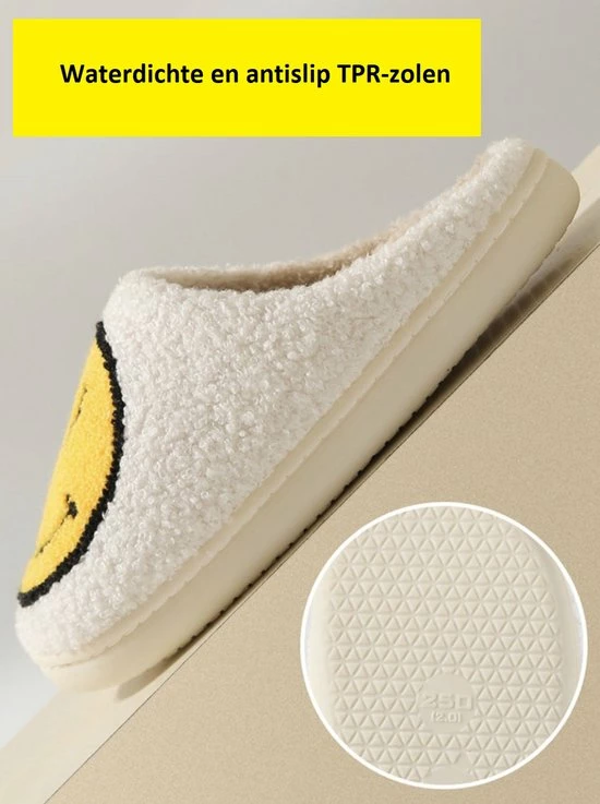 Merkloos Schoencadeautjes Sinterklaas - Open Sloffen - Pantoffels - Sloffen - Pantoffels Dames - Pantoffels Heren - Smiley Sloffen 6 Merkloos Schoencadeautjes Sinterklaas - Open Sloffen - Pantoffels - Sloffen - Pantoffels Dames - Pantoffels Heren - Smiley Sloffen - Afbeelding 4