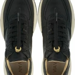 VIA VAI Pepper Jyll Sneakers - Leer - Zwart - Maat 41 -Dames Winkel 550x737 8