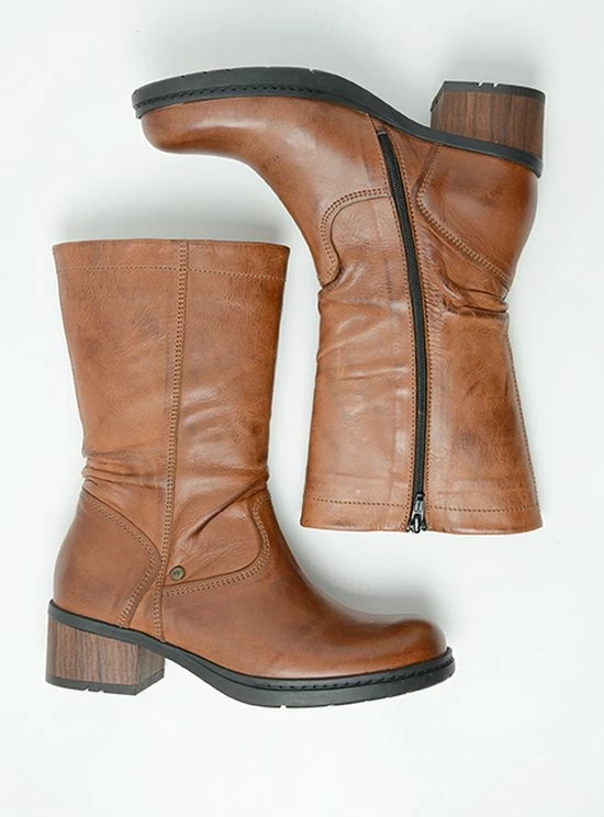 Wolky Laarzen Edmonton Cognac Leer 6 Wolky Laarzen Edmonton Cognac Leer - Afbeelding 4