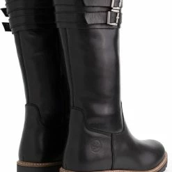 Travelin' Solstad Leren Dames Laarzen - Wol Gevoerde Laars - Zwart Leer - Maat 36 -Dames Winkel 550x756