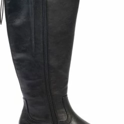 Gabylou - Laarzen Voor Brede Kuiten XL - Model Guiomar - Zwart, Maat 40