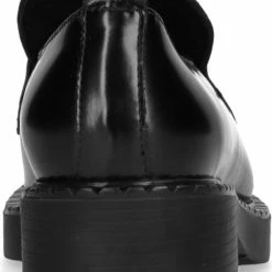 Sacha - Dames - Zwarte Leren Loafers - Maat 39 -Dames Winkel 550x767