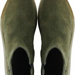 Woden Vrouwen Suède Enkellaarsjes / Laarzen / Damesschoenen Abbi Suede - Groen - Maat 38 -Dames Winkel 550x770 2