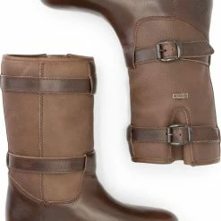 Travelin' Sweden Dames Outdoorlaarzen - Waterdicht En Ademend - Wol Gevoerde Wandellaars - Donkerbruin Leer - Maat 43 -Dames Winkel 550x779