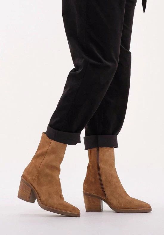 VIA VAI Kailee Faye Enkellaarsjes Dames - Cognac - Maat 38 13 VIA VAI Kailee Faye Enkellaarsjes Dames - Cognac - Maat 38 - Afbeelding 11