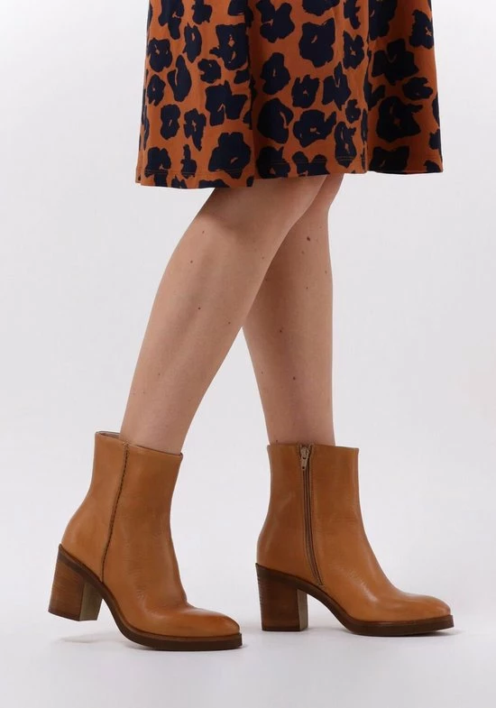 VIA VAI Taara Jade Enkellaarsjes Dames - Cognac - Maat 38 15 VIA VAI Taara Jade Enkellaarsjes Dames - Cognac - Maat 38 - Afbeelding 13