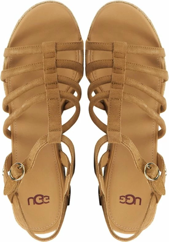 UGG Espadrilles Dames / Damesschoenen - Suède - Sleehak Hoogte 9 Cm - 1119952 - Cognac - Maat 39 7 UGG Espadrilles Dames / Damesschoenen - Suède - Sleehak Hoogte 9 Cm - 1119952 - Cognac - Maat 39 - Afbeelding 5