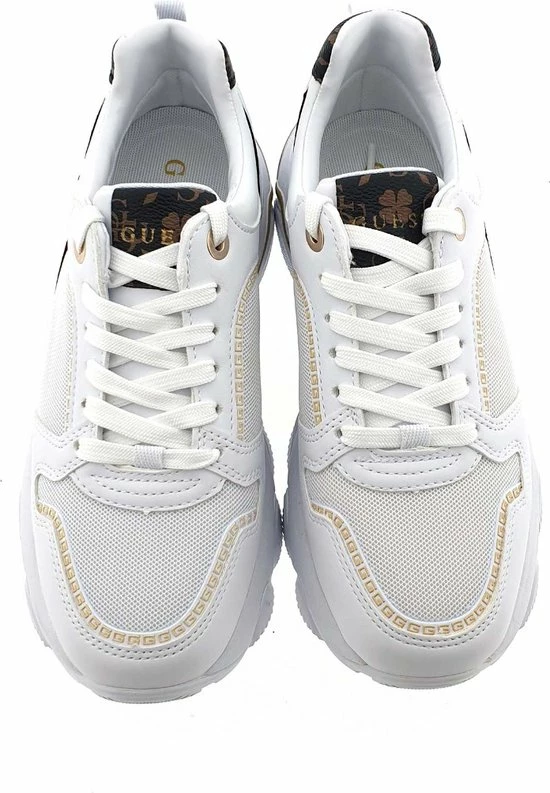 Guess Mags Lage Sneakers - Dames - Wit - Maat 39 14 Guess Mags Lage Sneakers - Dames - Wit - Maat 39 - Afbeelding 12