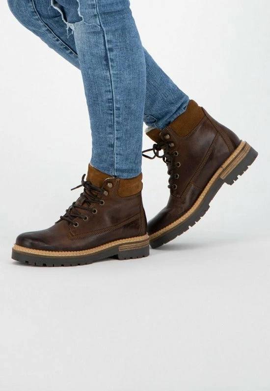 NoGRZ C.Ribart - Wol Gevoerde Halfhoge Damesschoen - Cognac Bruin Leer - Maat 40 12 NoGRZ C.Ribart - Wol Gevoerde Halfhoge Damesschoen - Cognac Bruin Leer - Maat 40 - Afbeelding 10