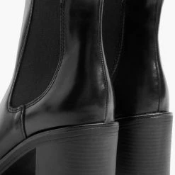 Graceland Zwarte Enkellaars Hoge Hak - Maat 43