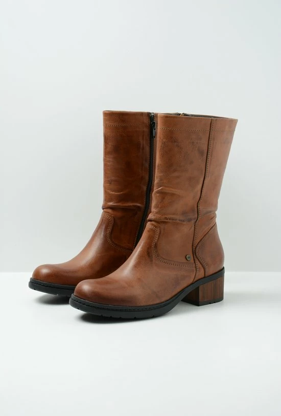 Wolky Laarzen Edmonton Cognac Leer 4 Wolky Laarzen Edmonton Cognac Leer - Afbeelding 2