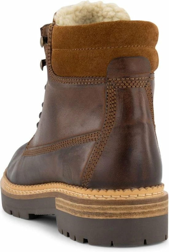 NoGRZ C.Ribart - Wol Gevoerde Halfhoge Damesschoen - Cognac Bruin Leer - Maat 40 8 NoGRZ C.Ribart - Wol Gevoerde Halfhoge Damesschoen - Cognac Bruin Leer - Maat 40 - Afbeelding 6