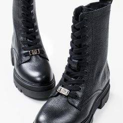 Tommy Hilfiger - Monochromatic Lace Up Boot - Black - 40 -Dames Winkel 550x834 8